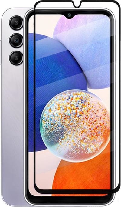Full Cover Screenprotector Geschikt Voor Samsung Galaxy A14 - Volledige Beschermglas - PREMIUM Tempered Glass - 1 stuk