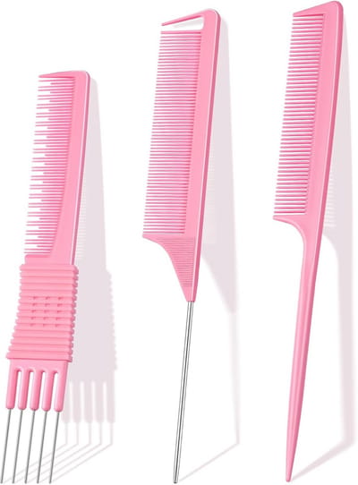 3-delige Professionele Haar Kam Set: Rattenstaart, Ontklitter & Styling Kammen