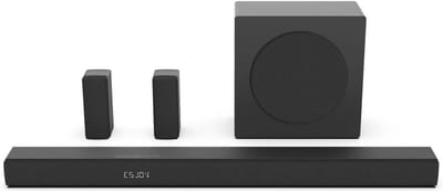 Soundbar met subwoofer - Home cinema geluid - Film en muziek - Draadloze achterluidsprekers - 580 W vermogen - Zwart