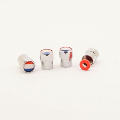Schrader (auto) ventiel - Zilver Nederland aluminium met afdichting