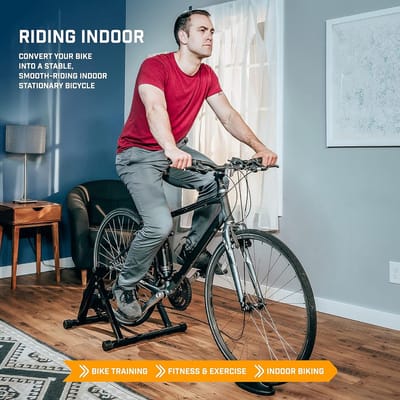 Draagbare Fietstrainer voor Binnen met 6 Weerstanden en Geluidsreductie