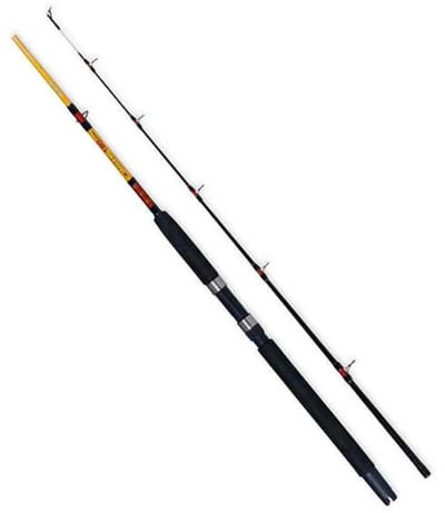 Kali Kunnan Tiger Bodemvissen Hengel Zwart,Goud 1.80 m / 20 Lbs