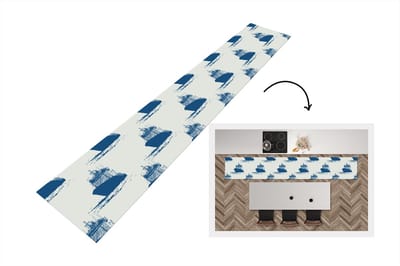 Keukenloper - Loper keuken - Patronen - Water - Boot - 300x50 cm - Keukenloper vinyl