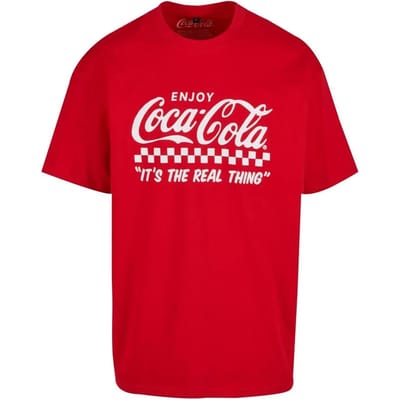 Merchcode Coca Cola - Coca Cola Enjoy Coke Oversize Heren T-shirt - XS - Rood