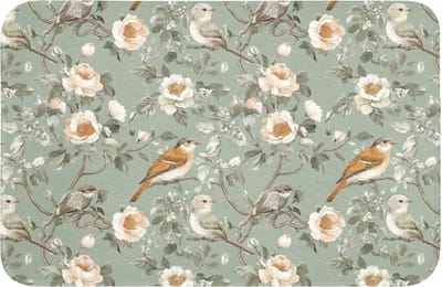 WC mat 60x40 cm - Antislip - Roze - Vogels - Kleurrijk - Toiletmat - Vloermat - Douchemat - Toilet tapijt - Toiletmatten