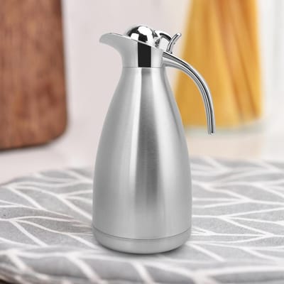 2L Roestvrijstalen Huishoudelijke Water Koffiefles Vacuüm Geïsoleerde Thermoskan Pot gray