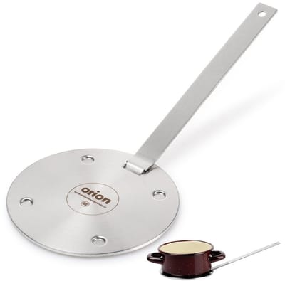 Orion - Inductie Adapter - 13cm - Roestvrij Staal - Aluminium Inzetstuk