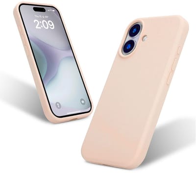 Liquid Silicone Hoesje geschikt voor iPhone 16 - roze- Dagelijks gebruik - Duurzaam - Flexibel - Stijlvol en Comfortabel - Schokbestendig - Soft Touch Siliconen