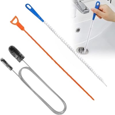 Afvoerontstopper gereedschap - 3 stuks pijpenreiniger en gootsteenontblokker - Verlengde ontblokker slang - Afvoerreiniger keuken badkamer - Plug gat reiniger met lange slang