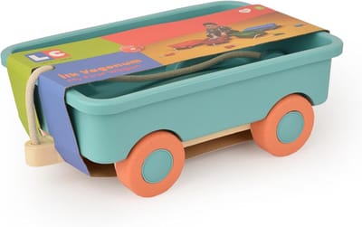 Famanu - Turquoise kinderbolderkar, uittrekbaar, geschikt voor binnen en buiten, vanaf 2 jaar