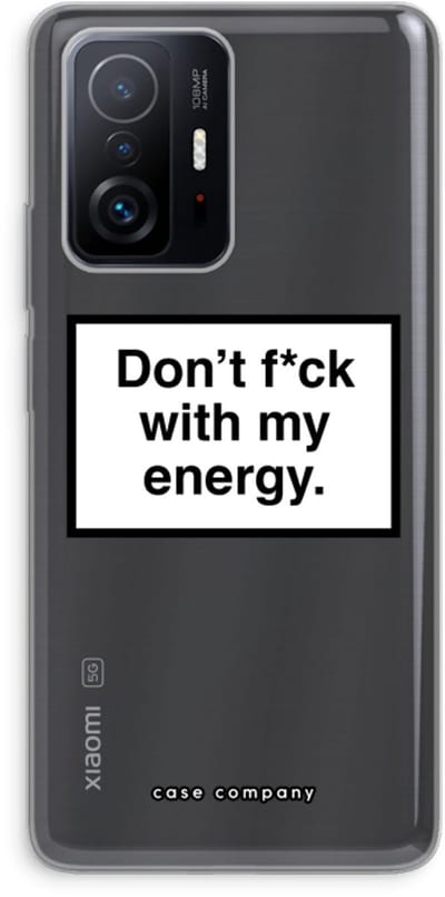 Case Company® - Hoesje geschikt voor Xiaomi 11T Pro hoesje - My energy - Soft Cover Telefoonhoesje - Bescherming aan alle Kanten en Schermrand