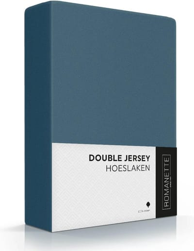 Romanette Double jersey Teal 100% katoen 1-persoons 80/90/100x200/210/220