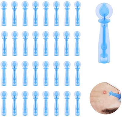 Dailygoods- Mee-eter Verwijderaar Set 100 Stuks - Elektrische Mee-eter Verwijderaar - Acne Puistje Popper - Puistje Naalden - Heldere Huid - Voor Langdurig Gebruik