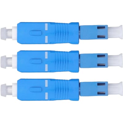 3 stuks Optische Vezel Adapters SC Mannelijk naar LC Vrouwelijk Koppeling Rode Licht Pen Vermogensmeter Converter