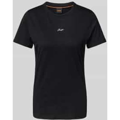 T-shirt met labelstitching, model 'Elogo'