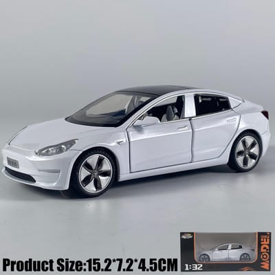1:32 Model 3 Middelgrote Luxe Sedan Legering Metaal Diecast Modelauto Bureau Display Verzamelbaar Ornament Vakantiecadeau Voor Vriend