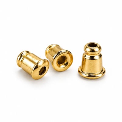 Behave Oorbel Stoppers 500 Stuks - Goudkleur - 4mm x 4mm - Metalen Oorbel Achterkantjes