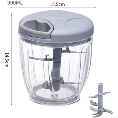 500/900ML Knoflook Chopper Handmatig Draaien Groentensnijder Chopper Snijmachine Fruit Knoflook Crusher Keuken Gadget Blenders Vleesmolen