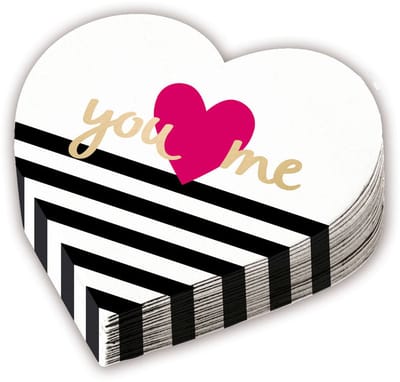 Amscan Servetten You En Me 32 Cm Papier Zwart/wit 12 Stuks