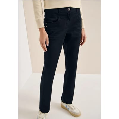 Broek met gewassen look