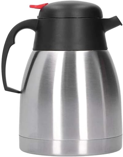 Thermoskan RVS - Isolatiekan Waterkruik - Dranken Warm Houden - Eénhandige Giet tuit - 15 Liter