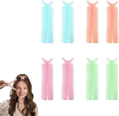 Volume Clips Haarset, 8 Stuks Naadloze Haarclips voor Volumineuze Styling, Onzichtbare Wortelclips voor Fijn Haar, Fluffy Clips voor Natuurlijke Krullen en Volume