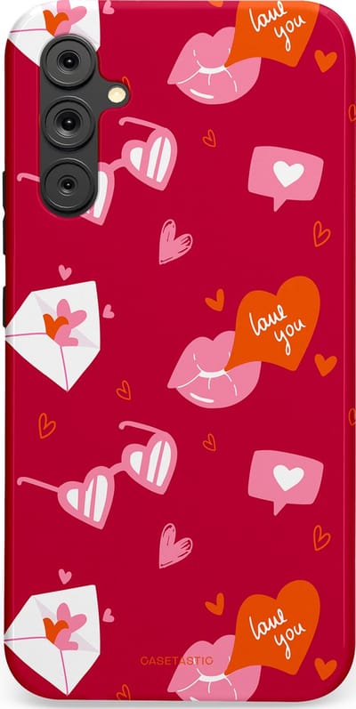 Casetastic Hoesje Geschikt voor Samsung A34 (5G) - Stijlvolle Beschermende Duo-layer Case - Liefdesbrief