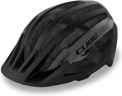 CUBE Fietshelm Offpath - 57-62 cm - Mountainbikehelm - 19 Ventilatiegaten - SNAP 360 fit-systeem - MTB - Verstelbaar - EPS Double In-Mould - L - Zwart/Grijs