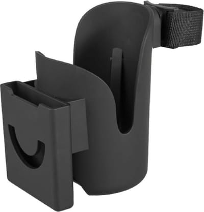 Novi Baby Go - Cup houder - Telefoon houder - Cup Holder kinderwagen - Zwart