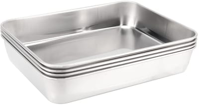 Allecto - Mini Bakplaat - Bakpan voor Oven - 23 x 17 x 5 cm - Antiaanbaklaag - Ideaal voor Taarten en Pizza - Geschikt voor Vlees en Groenten