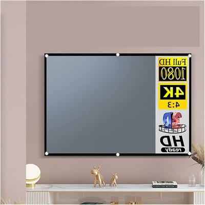 Projectiescherm - Beamer scherm - Films kijken - Anti-reflecterend - 84 inch - Grijs