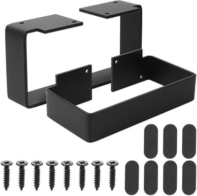 Dailygoods - 2 stuks tafelpoten, moderne metalen zware meubelpoten, industriële meubelpoten voor doe-het-zelf salontafel, ontbijt, bar, bureaustandaard, bankpoten (L 20 cm x B 9,5 cm x H5,3 cm)