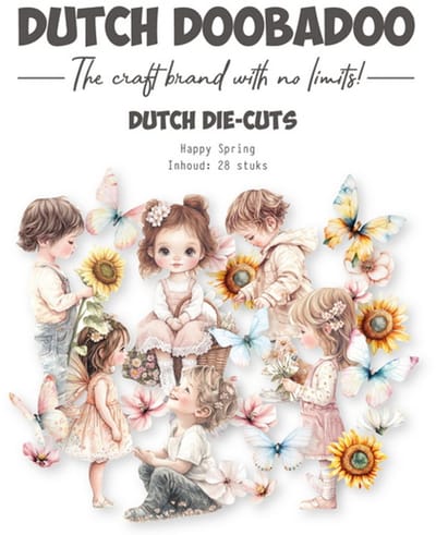 DDBD collage Die-cuts Happy spring