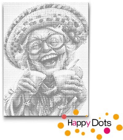 HappyDots DOT Painting Gekke oma's 07 - 30x40cm