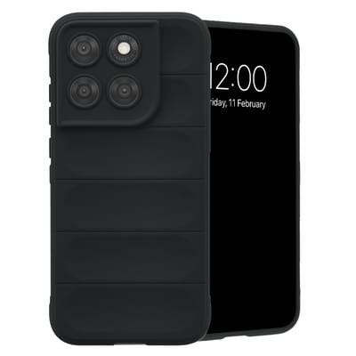 imoshion Hoesje - Geschikt voor Motorola Moto G77 - EasyGrip Backcover - Zwart