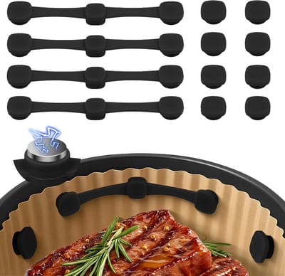 12 Stuks Silicone Magnetische Gespen voor Airfryer Accessoires - Hittebestendige Klemmen voor Veilig Koken en Makkelijk Gebruik