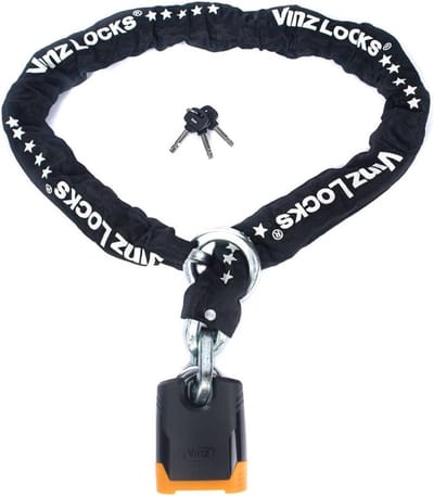 Motorslot Ketting - Scooterslot ART 5 - Voertuig Beveiligen - Gehard Staal - 200 cm - Zwart