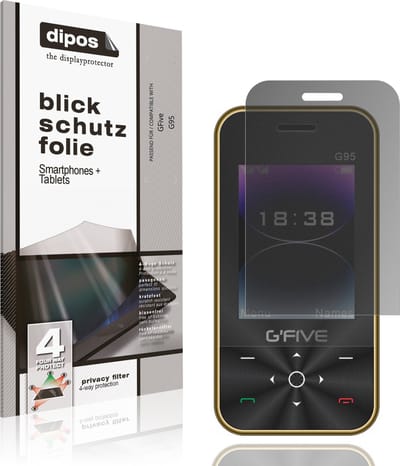 dipos – Matte Privacy Screenprotector geschikt voor GFive G95 | Anti-Spy Beschermfolie