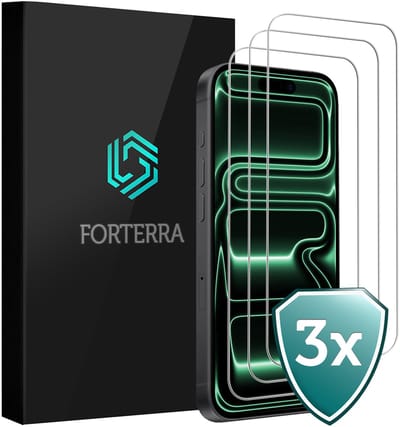 Screenprotector 3 Stuks - Geschikt voor Apple iPhone 17 Pro - Volledige Dekking - Beschermglas - Gehard Glas - Tempered Glass - Screen Protector