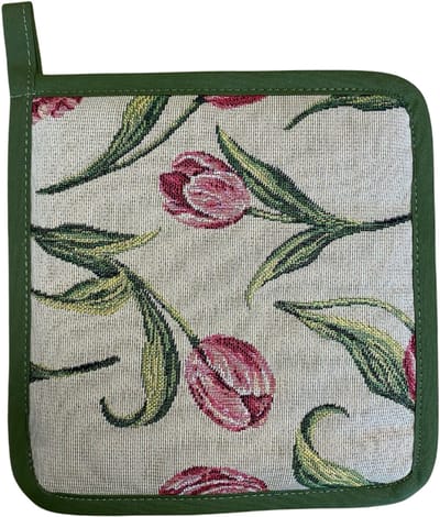Pannenlap Tulpen – Gobelinstof 20x20 cm – Primavera Bloemenprint