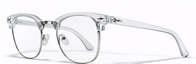 computerbril.shop® Browline | +1.50 | Transparant | Computer Bril | Beeldschermbril | Unisex Blue Light Glasses | Anti Blauw Licht