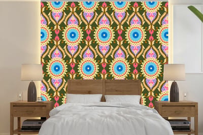 Behang - Fotobehang Design - Orient - Retro - Breedte 240 cm x hoogte 240 cm