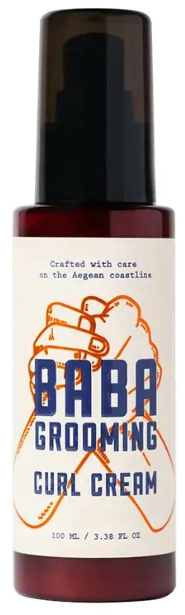 Baba Grooming Curl Cream 200ml - Leave-In Haarcrème - Kruldefinitie & Anti-Pluis - Lichte Textuur