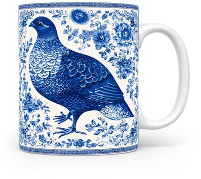 Mok Ptarmigan Beker voor koffie of tas voor thee, cadeau voor dierenliefhebbers, moeder, vader, collega, vriend, vriendin, kantoor, opa, oma, hond, kerst, sinterklaas, verjaardag
