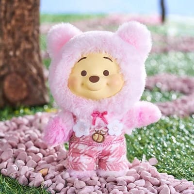 Nouvelle Série de Bonbons Winnie l'Ourson Boîte Surprise, Pendentif Visage en Vinyle Mignon Poupée Ours Pupu Tendance Mode Jouet Cadeaux de Noël