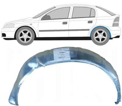 Binnenste reparatiepaneel achter wielkast voor Opel Astra G 1998-2009 / Links