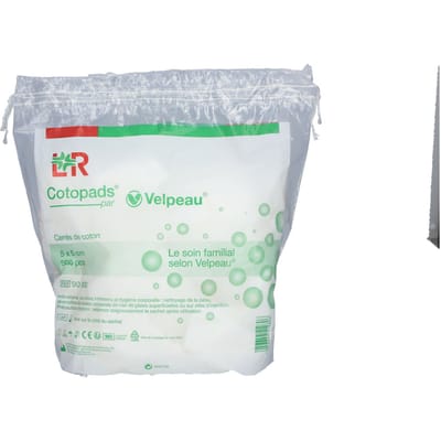 Cotopads - Pluisvrije katoen Pads - 5 cm x 5 cm - 500 stuks - 100 % katoen - Pedicure - Manicure - Schoonheidsspecialist