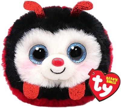 TY Teeny Puffies Izzy Ladybug 10 cm