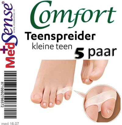 Teenspreider kleine teen 5 PAAR Medsense Comfort