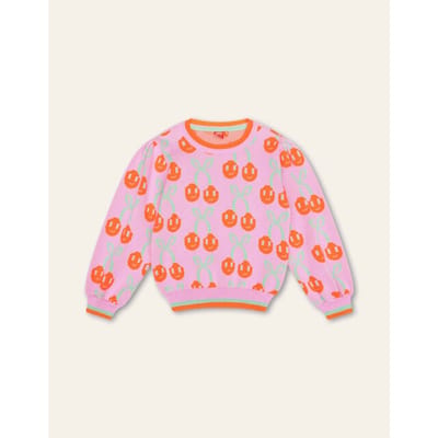Oilily Kersje Trui- maat140/10yr Fuchsia Roze